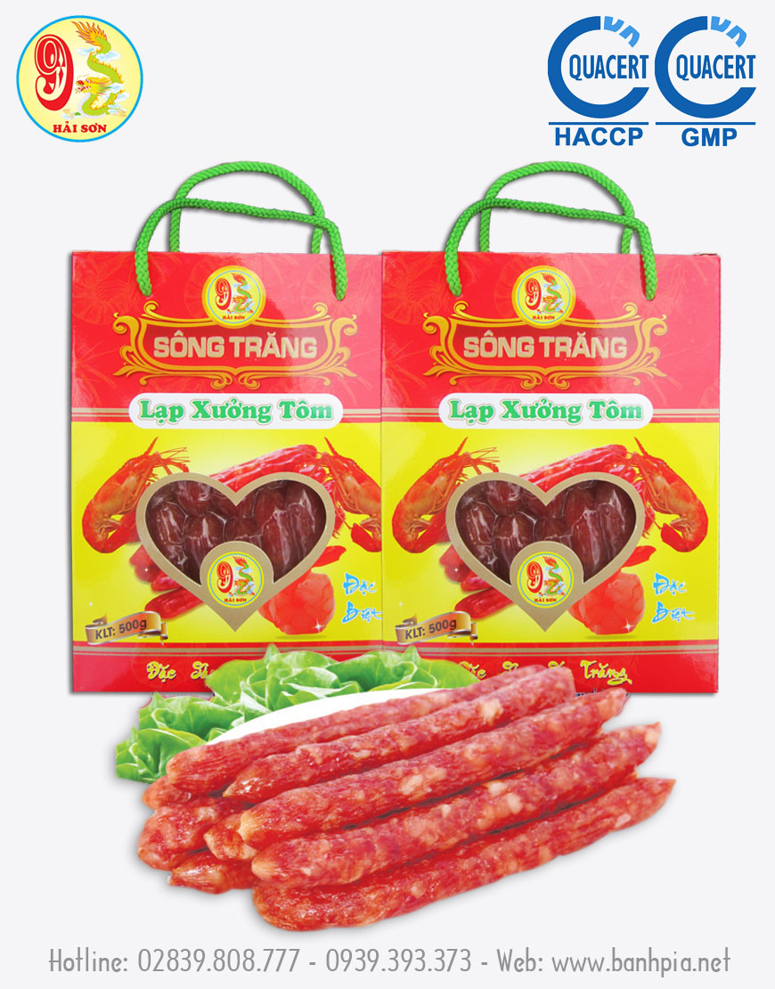 Lạp xưởng tôm đặc biệt hải sơn 500g