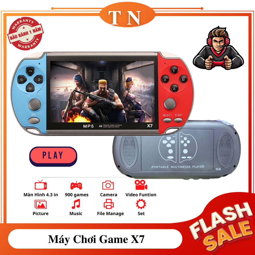 Máy chơi game cầm tay X7 màn hình 4.3 inch 8gb - 900 game Siêu Ngon mượt mà - Máy chơi game cầm tay , Máy chơi game mini , Máy chơi game X7 , Máy chơi game bỏ túi , Máy chơi game 4 nút , Máy chơi game