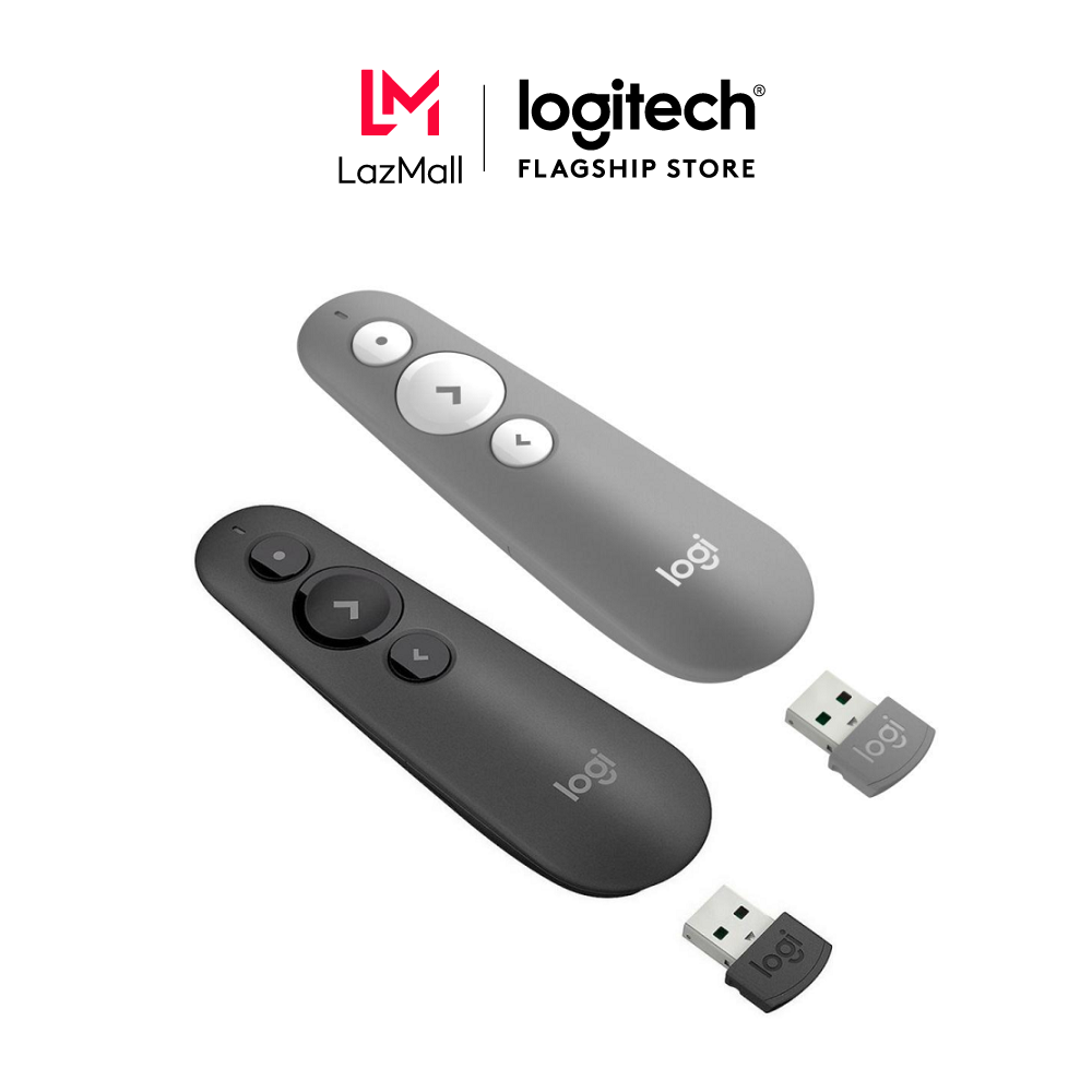 Bút trình chiếu Logitech R500s - Đèn laze đỏ, Các nút bấm lập trình được, Bluetooth & kết nối không