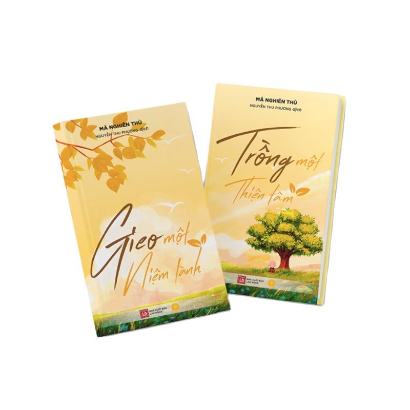 Combo một đóa hoa tâm - sách gieo một niệm lành và trồng một thiện tâm , nhà sách á châu books