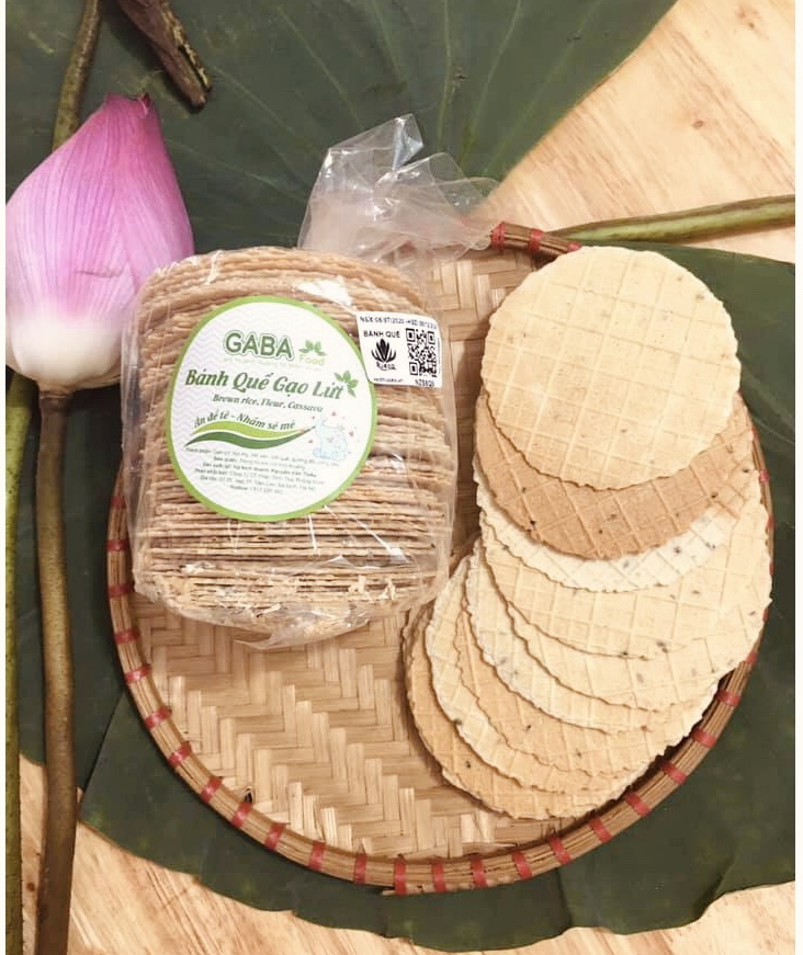 Bánh quế gạo lứt gaba