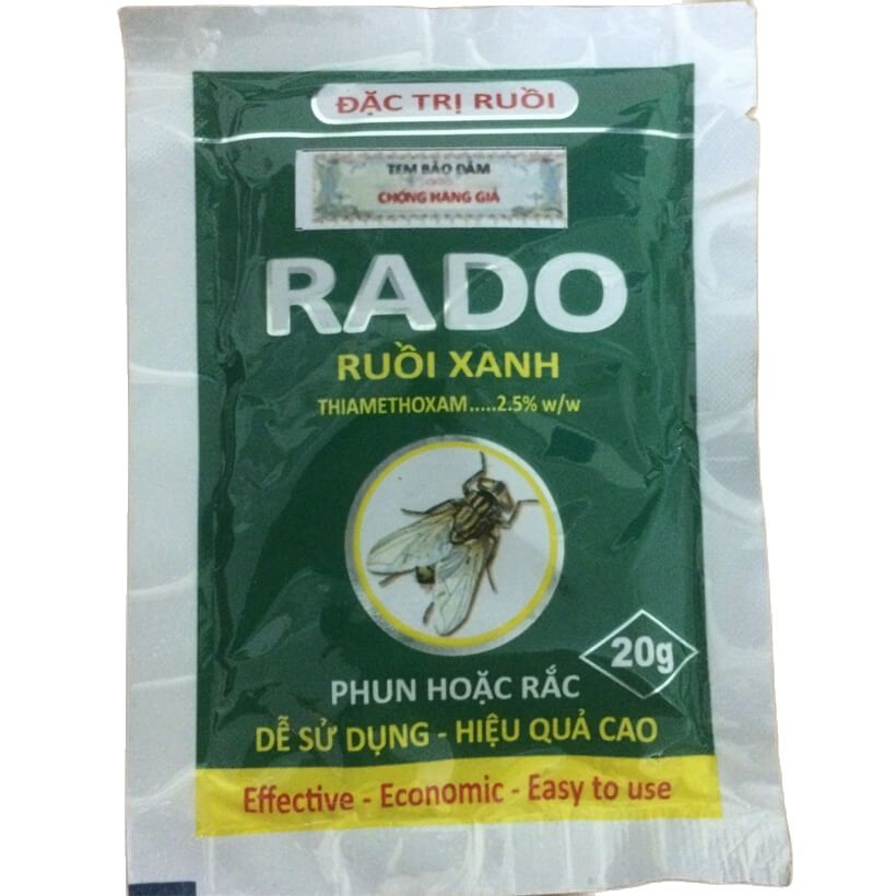 [Hoàn Tiền 10%] Thuốc diệt ruồi RADO ruồi xanh 20g - thuốc diệt ruồi tận gốc hiệu quả diệt ruồi tron