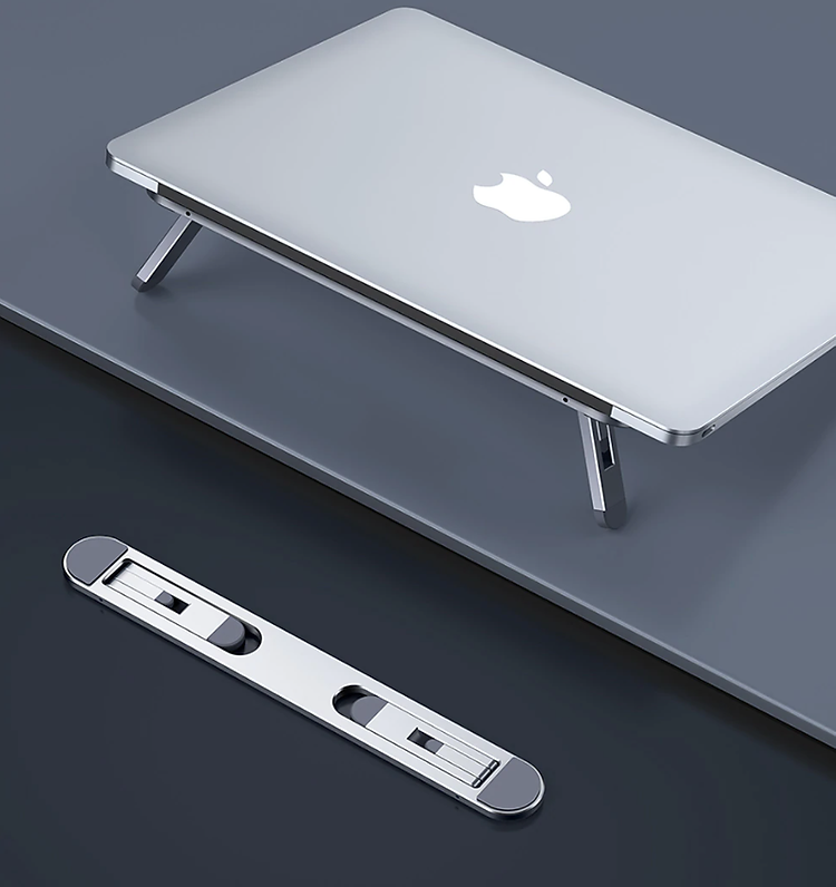 Đế nhôm cnc mỏng nhẹ kê cao tản nhiệt cho laptop macbook