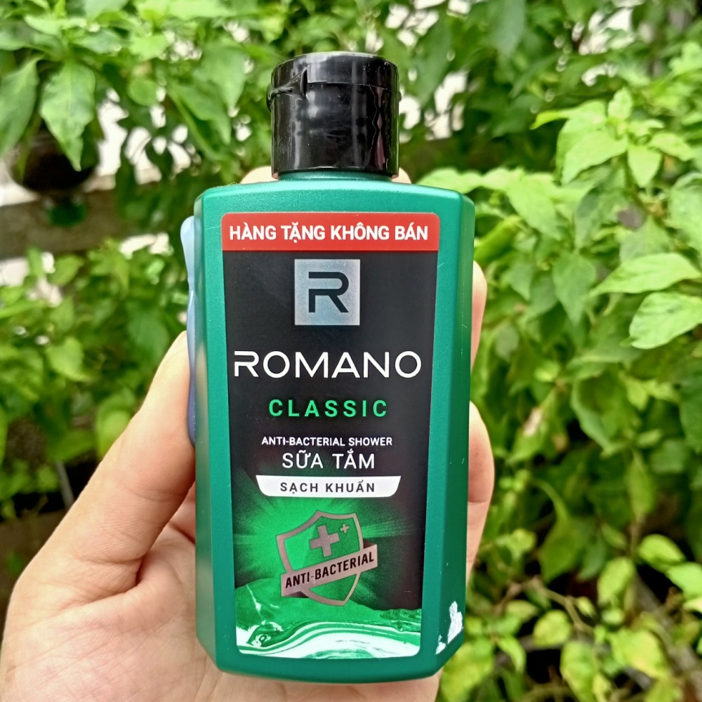 5 Chai Sữa tắm Romano 60G Hương Nước Hoa Quyến Rũ Lịch Lãm (Hàng khuyến mãi)