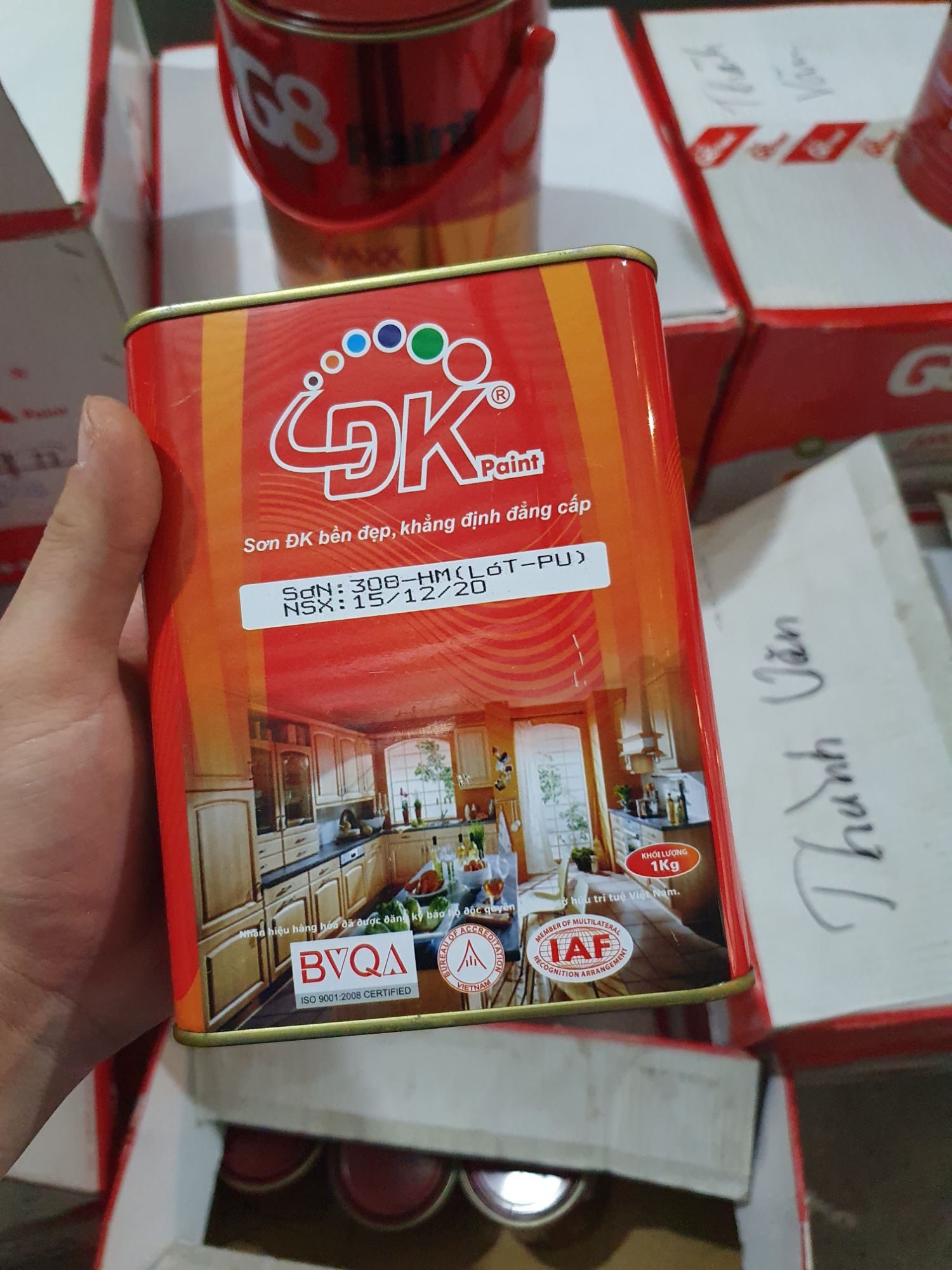 Sơn lót pu đại kiều 308 hộp 1kg