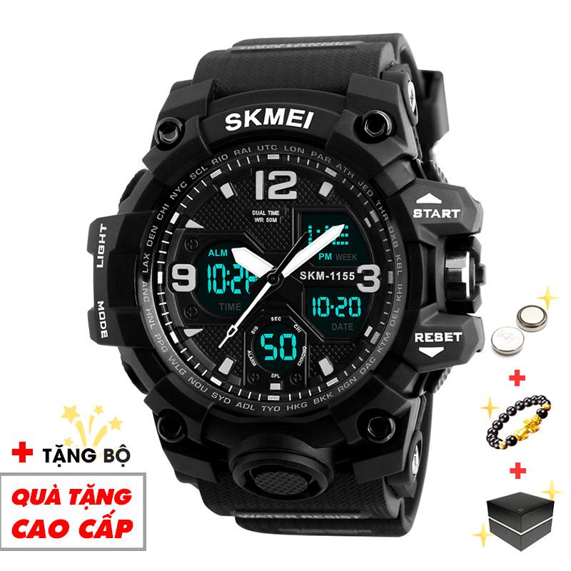 Đồng hồ điện tử nam thể thao SKMEI chịu va đập chống nước chống đóng băng đỉnh cao SME25 màu Đen