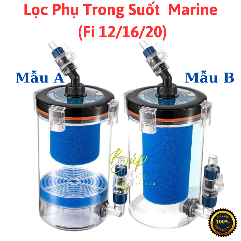 Lọc phụ trong suốt cao cấp marine cho bể cá cảnh thủy sinh