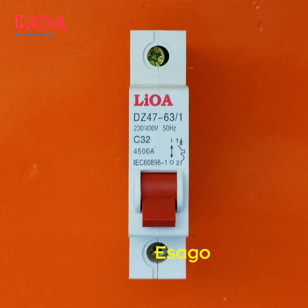 Cầu dao tự động lioa 32a loại 1 cực