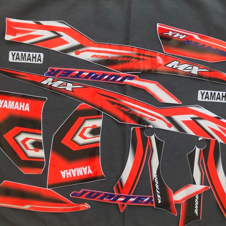 [Hot Sale] Bộ Tem 3 Lớp dành cho Yamaha Jupiter MX Thái ( màu Đỏ) - Yamaha Jupiter MX