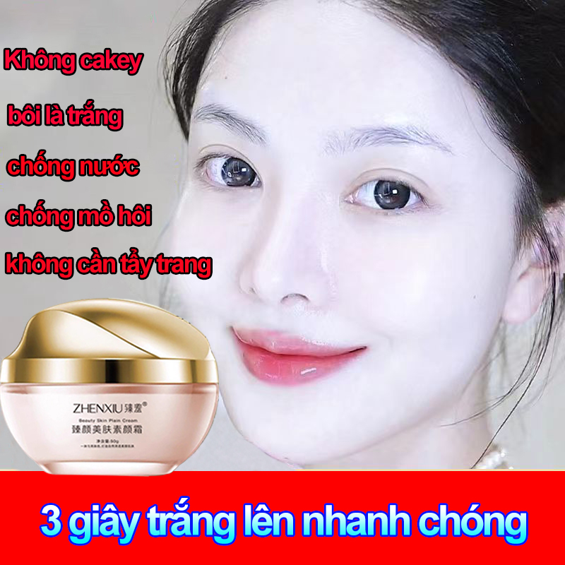 【kem dưỡng trắng 3 giây】Kem trang điểm làm trắng da cao cấp 50g kem dưỡng trắng da mặt Kem Nền Che Khuyết Điểm kem dưỡng trắng cho học sinh Làm trắng và sáng da  tone tự nhiên phù hợp dành cho mọi loại da