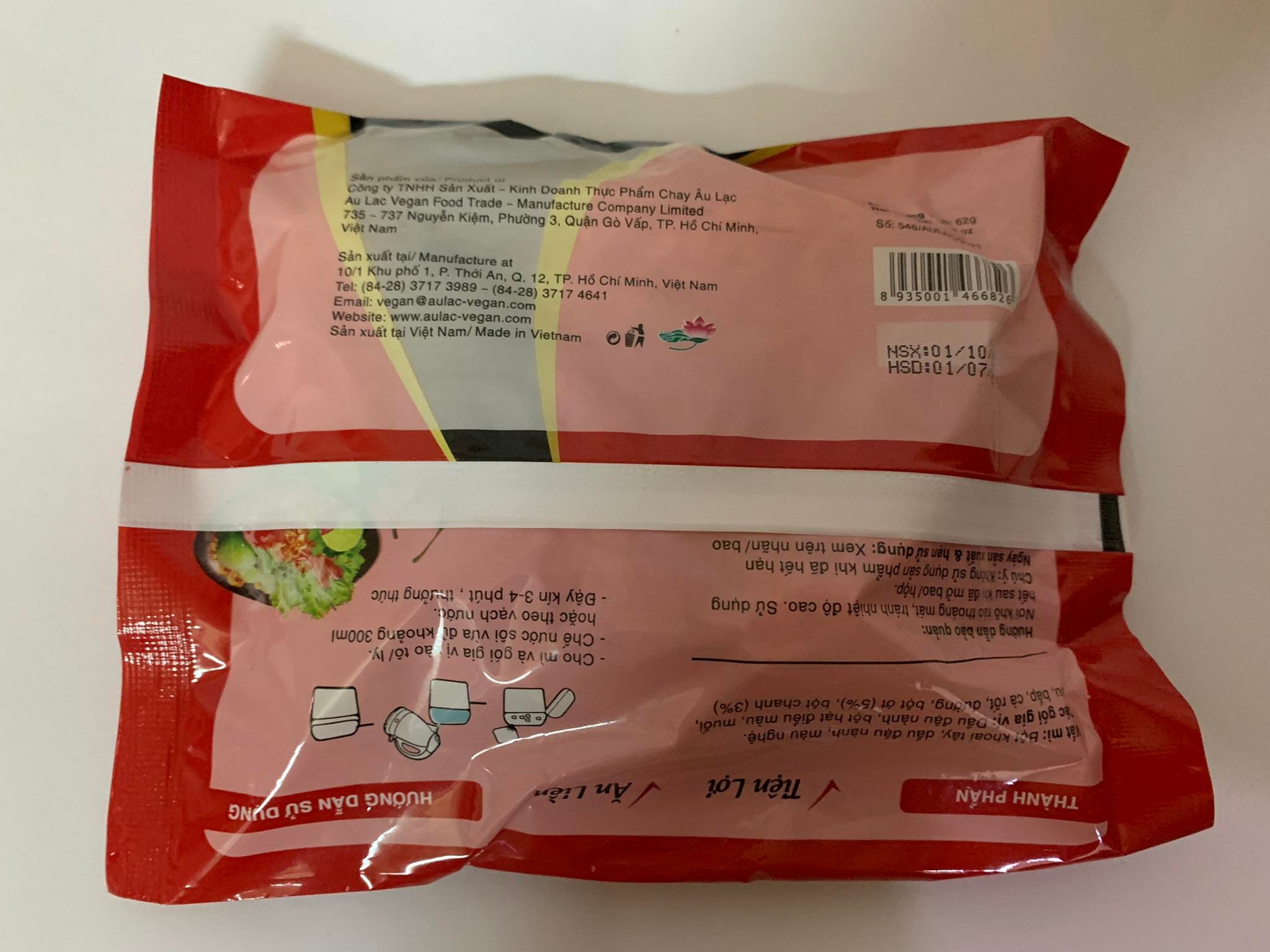 Mì chay ăn liền lẩu thái - gói 62g