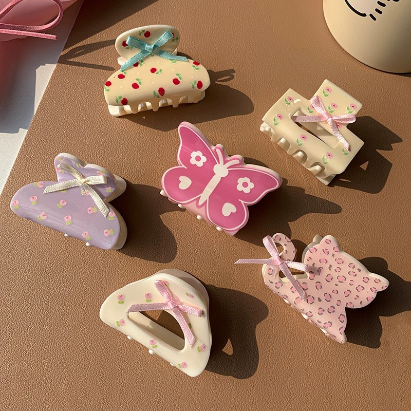 {Ảnh thật} KẸP TÓC, BẤU TÓC CÀNG CUA, KẸP CÁ MẬP HOT TREND, NHỰA CAO CẤP TRONG ĐẸP ULLZANG