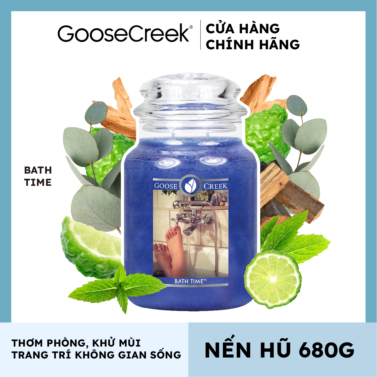 Nến hũ Goose Creek - Bath Time