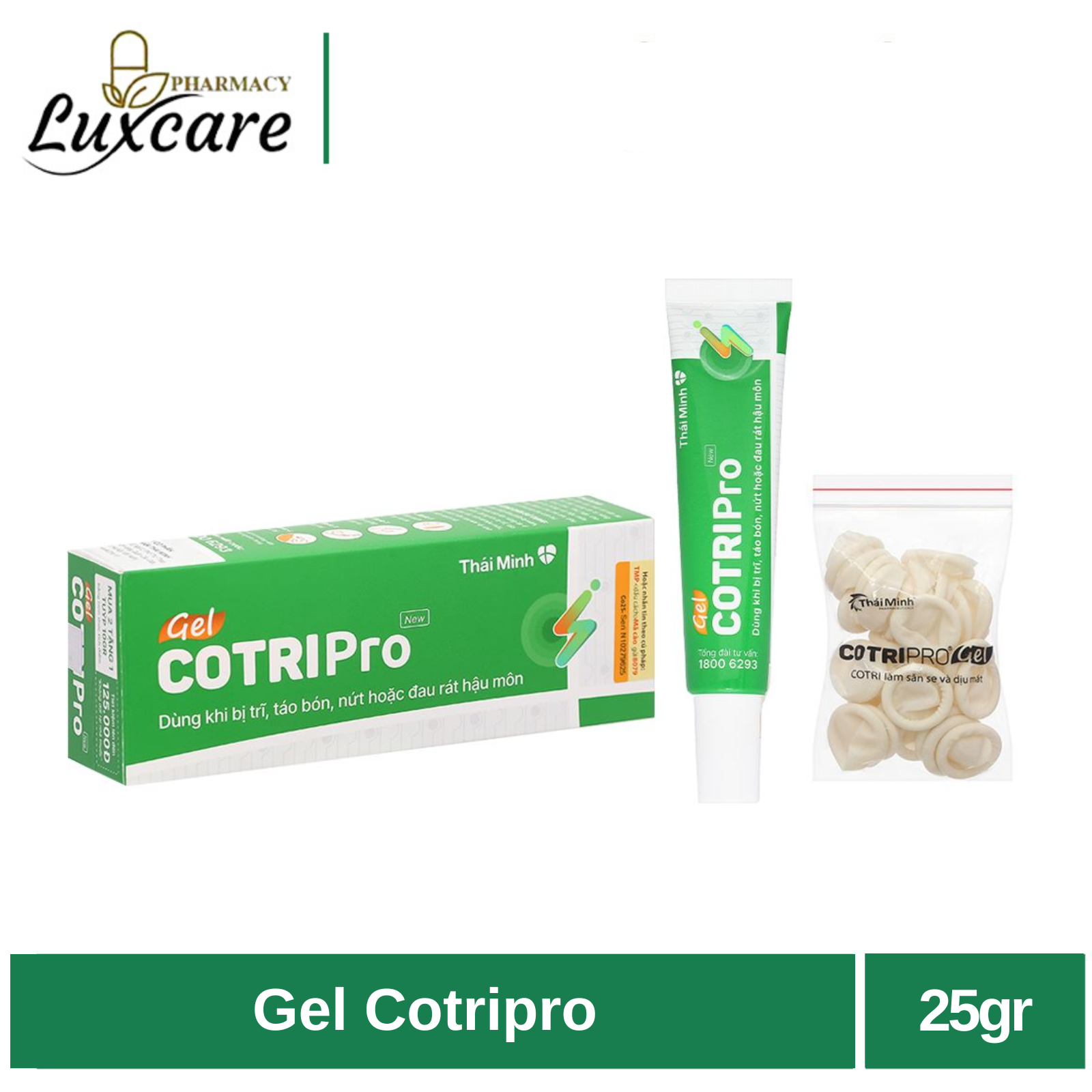  Gel Bôi Trĩ COTRIPRO - Dành Cho Người Bệnh Trĩ Tuýp 25gr 