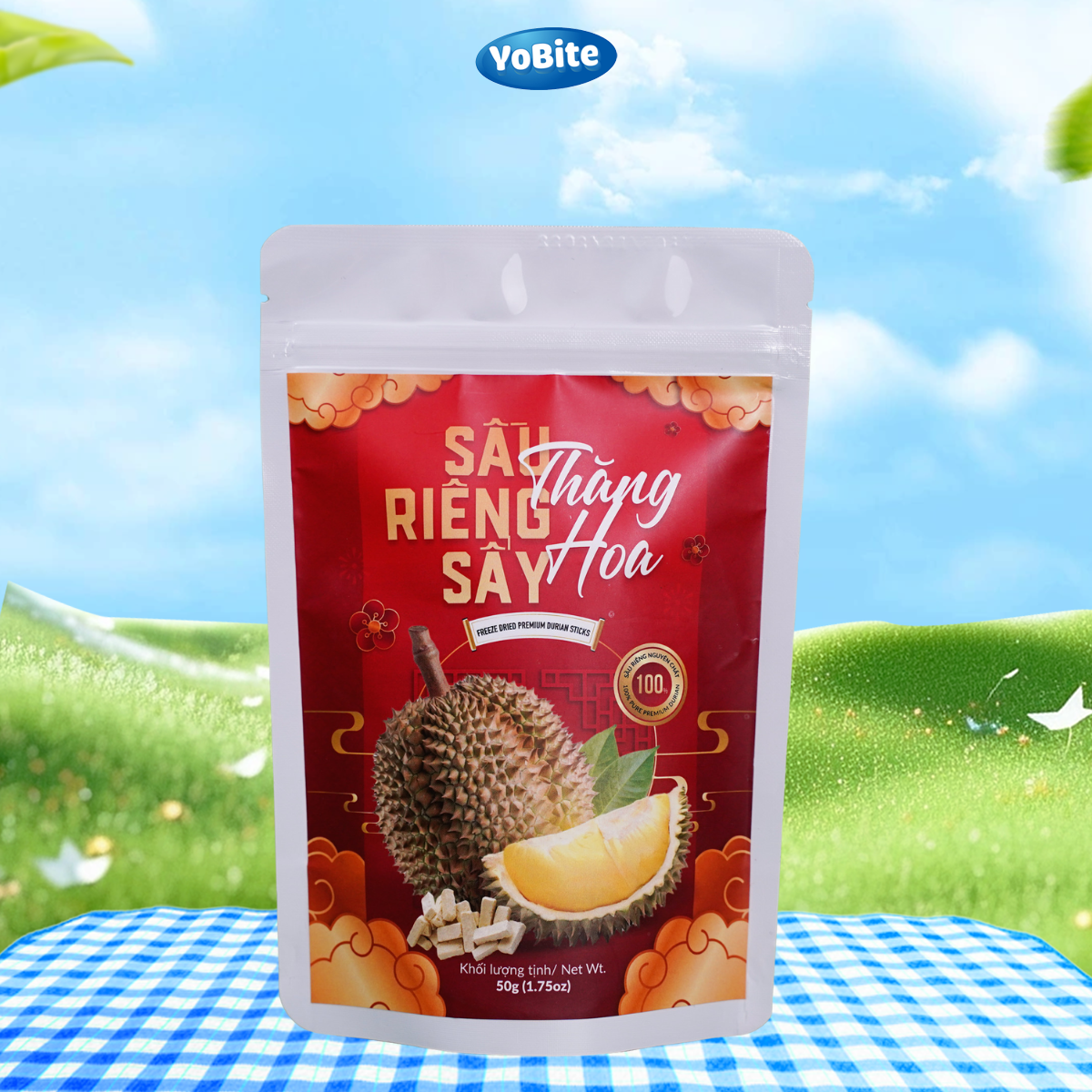 Sầu riêng sấy thăng hoa yobite 50gr