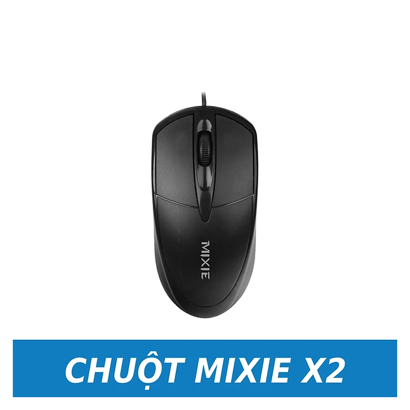 Chuột máy tính có dây mixie x2 hàng chính hãng, mouse mixie x2 cổng usb, chuột có dây 3 phím bấm mixie x2, chuột văn phòng có dây mixie x2
