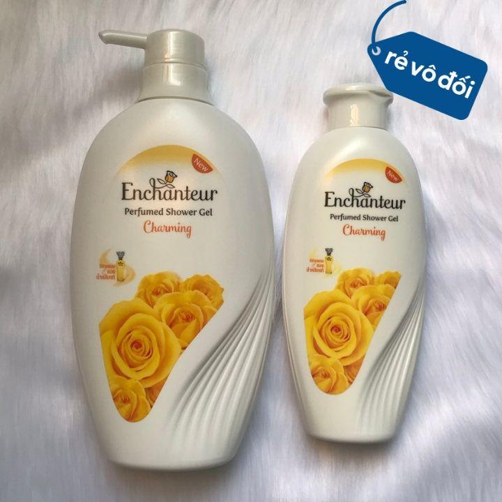 Sữa tắm hương nước hoa quyến rũ Enchanteur Charming 550ml + Tặng chai nhỏ 250ml