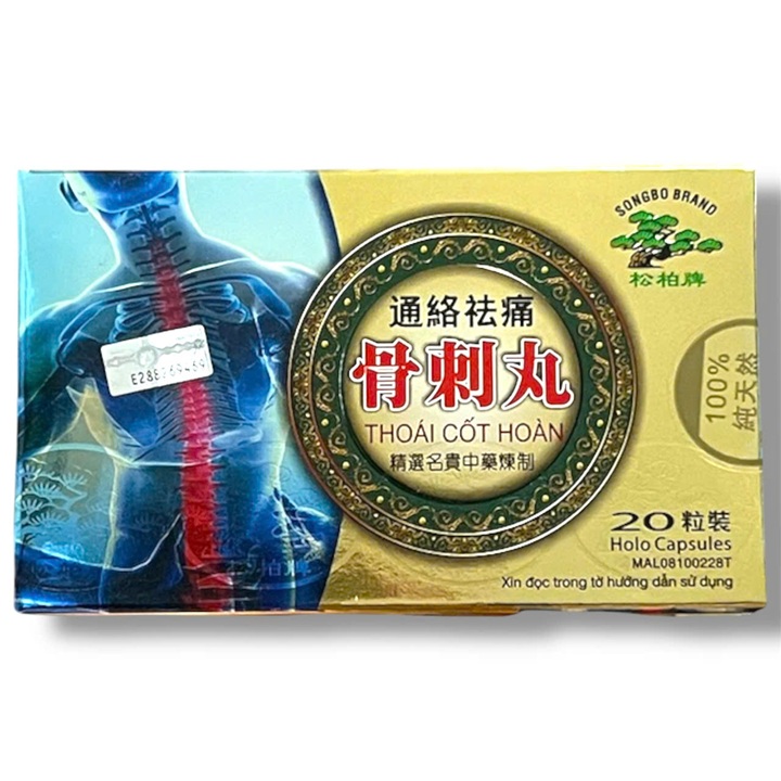 Thoai Cot Hoan Pills Support Bone and Joint Pain, Numbness in the Limbs - Made in Malaysia - Code 1121 Giá  150,000 Đồng*Miễn phí vận chuyển
