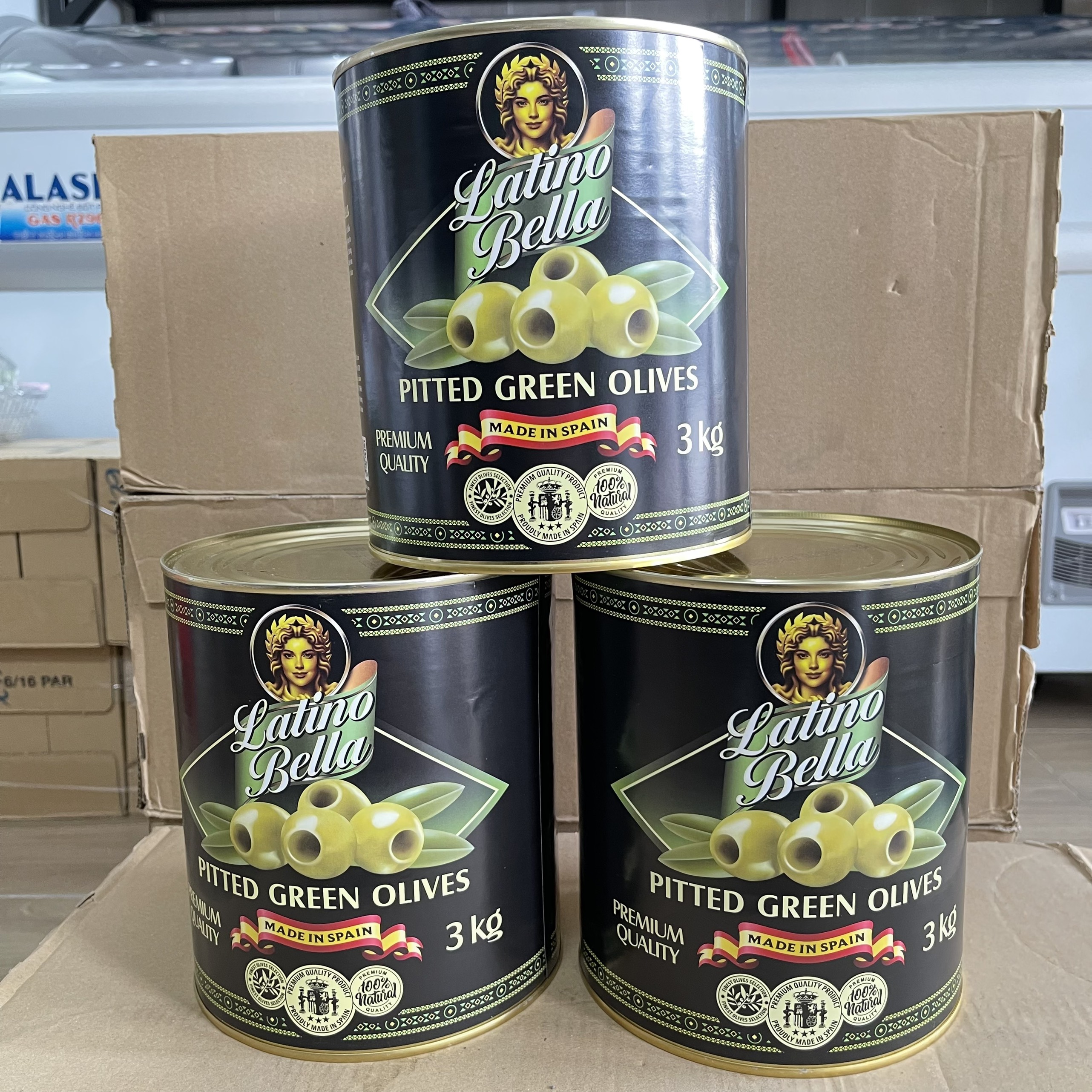 Quả oliu xanh tách hạt 3kg