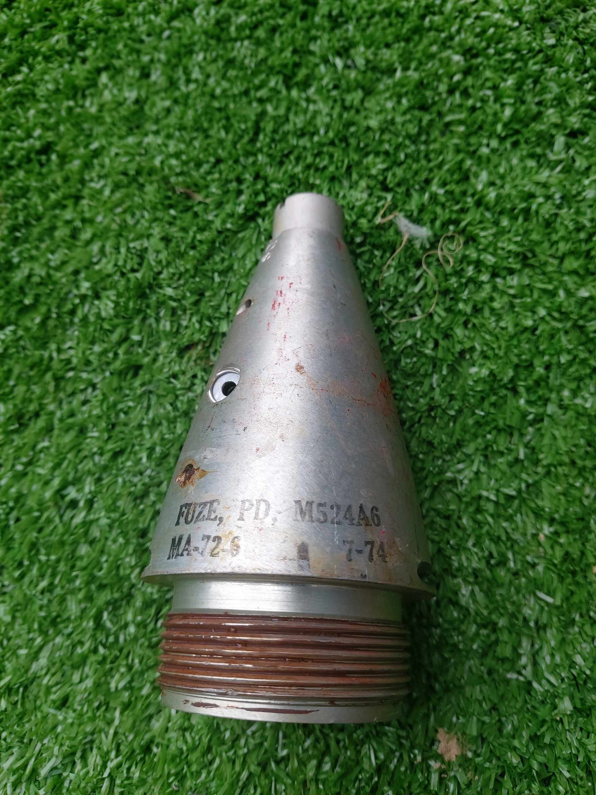 Đầu cối 81mm US,đầu cối nhôm xưa