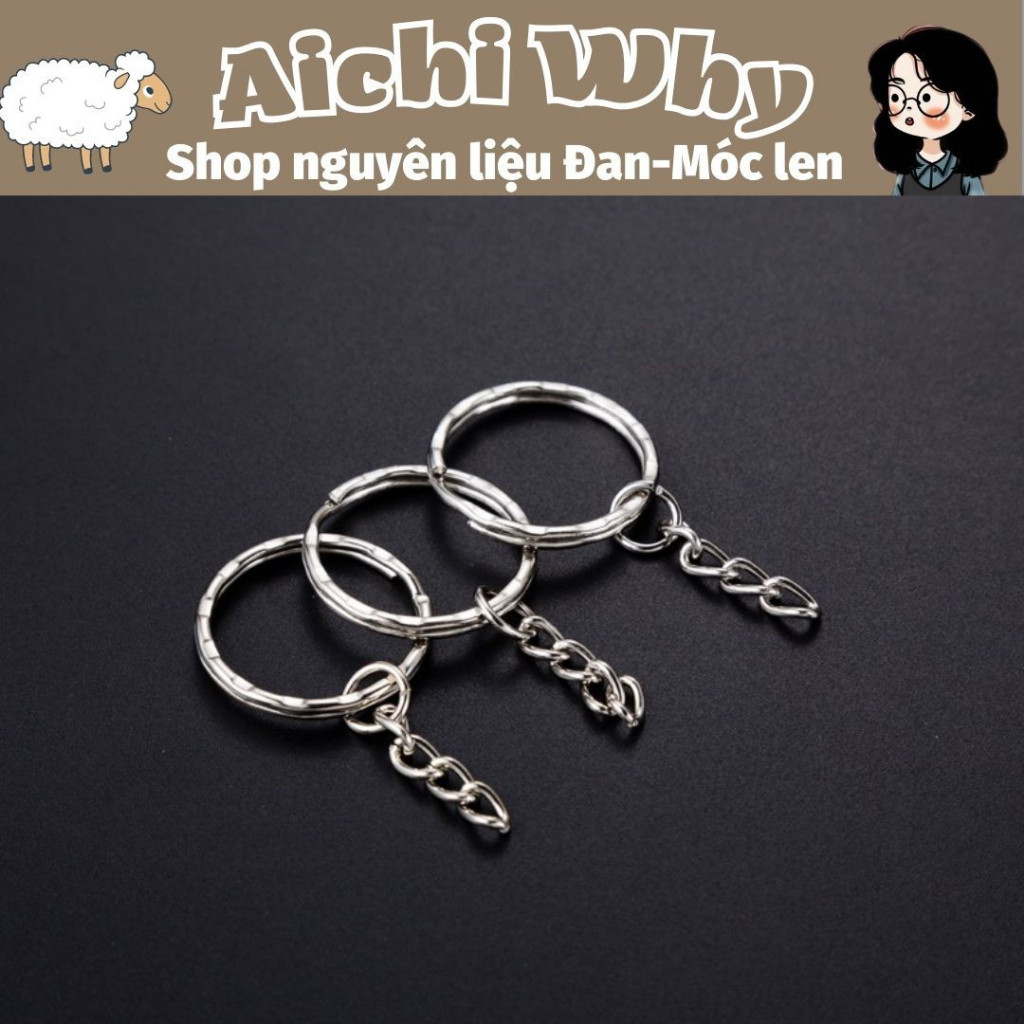 Móc khoá trơn làm đồ handmade