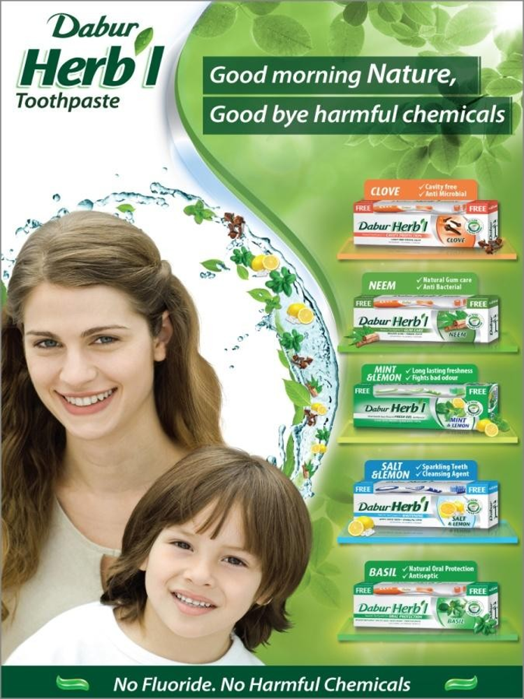 Kem đánh răng thảo dược Dabur trắng răng thơm miệng ngừa mảng bám