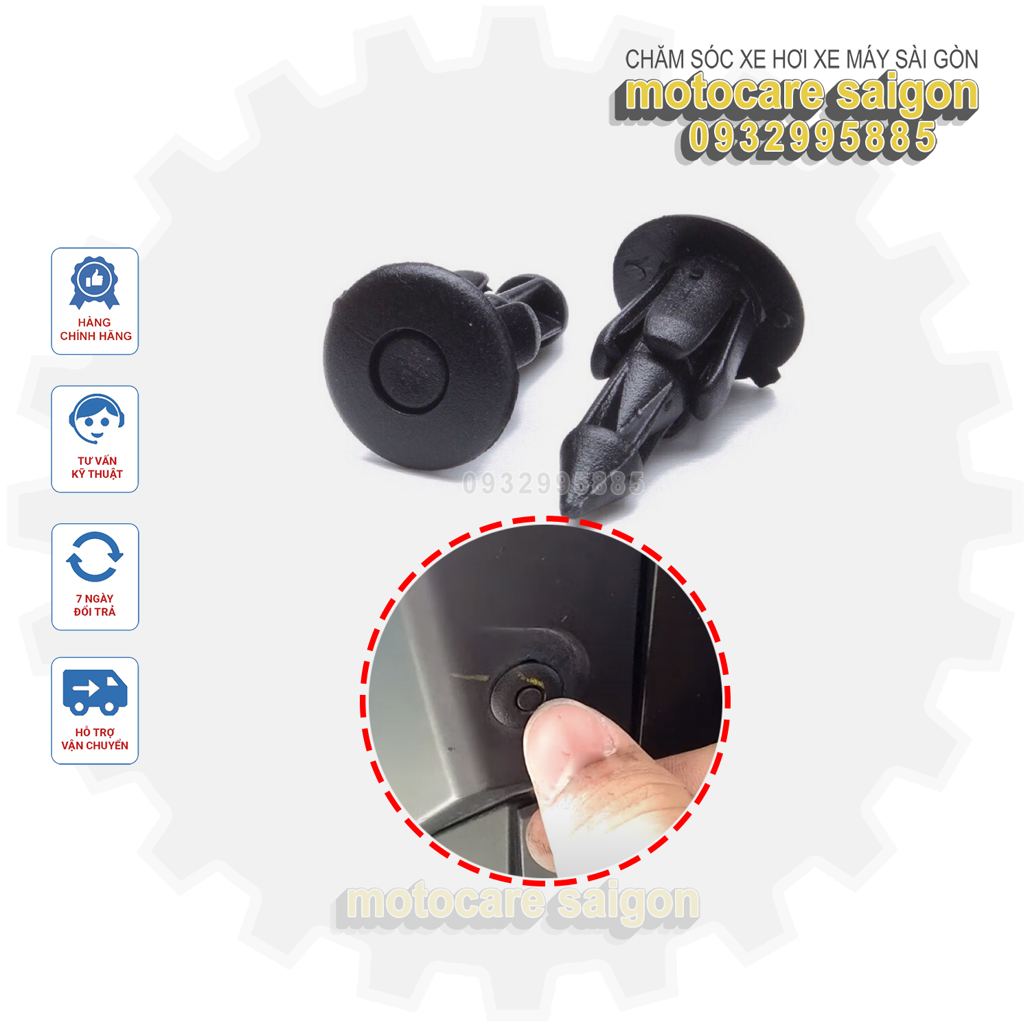 💥GIÁ HOT 💥 COMBO 5-20 Ốc nhựa bấm xe honda, ốc nhựa nhỏ bấm cài dàn áo xe máy