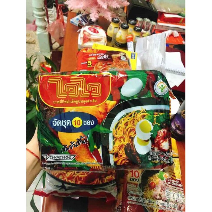 1bịch/10gói mì trộn trứng muối thái lan