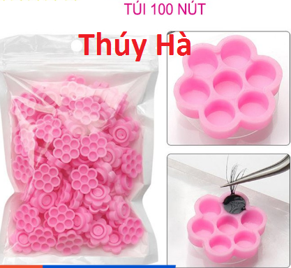 Nút đựng keo hoa mai 6 cánh mẫu mới nút hoa đựng keo