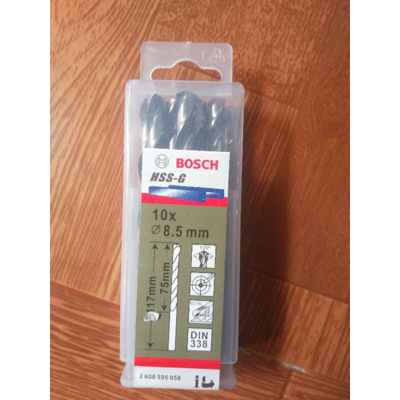 Mũi khoan sắt inox bosch mũi khoan $ 8.5 1 hộp 10 mũi