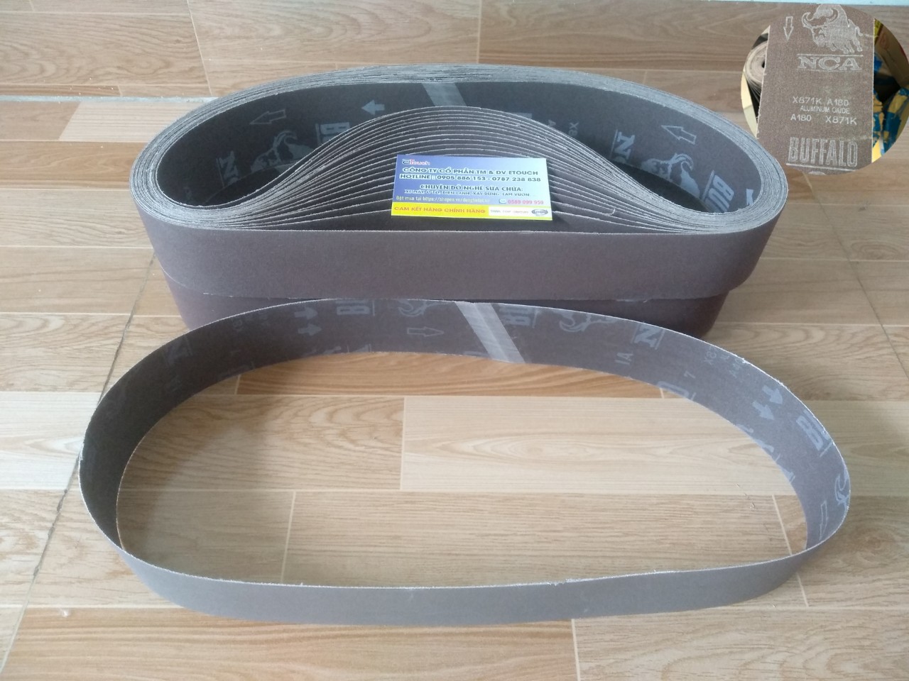 [HCM]Nhám vòng BUFFALO 50-915mm Nhật Bản vải X871K mối nối PVC