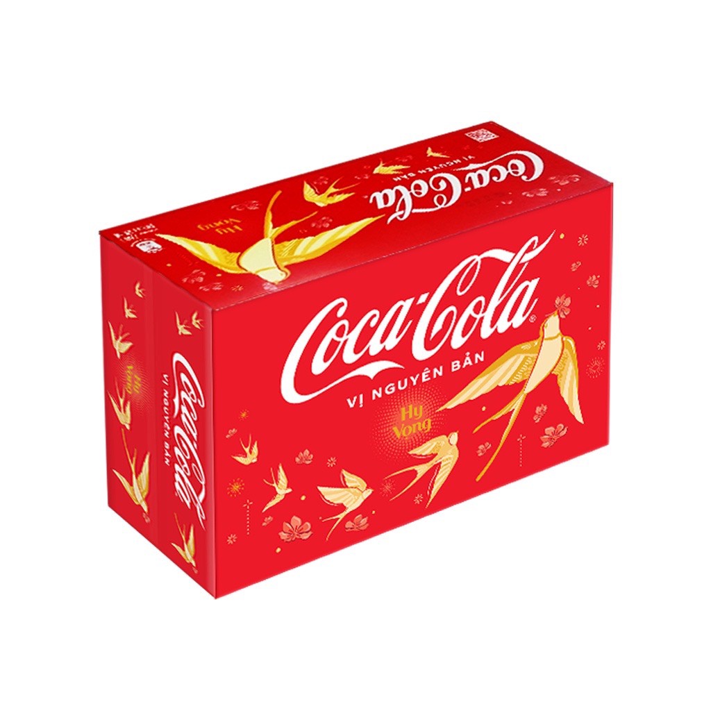 (MẪU TẾT - Giao hỏa tốc) Nước ngọt Coca Cola thùng 24 lon 320ml vị nguyên bản
