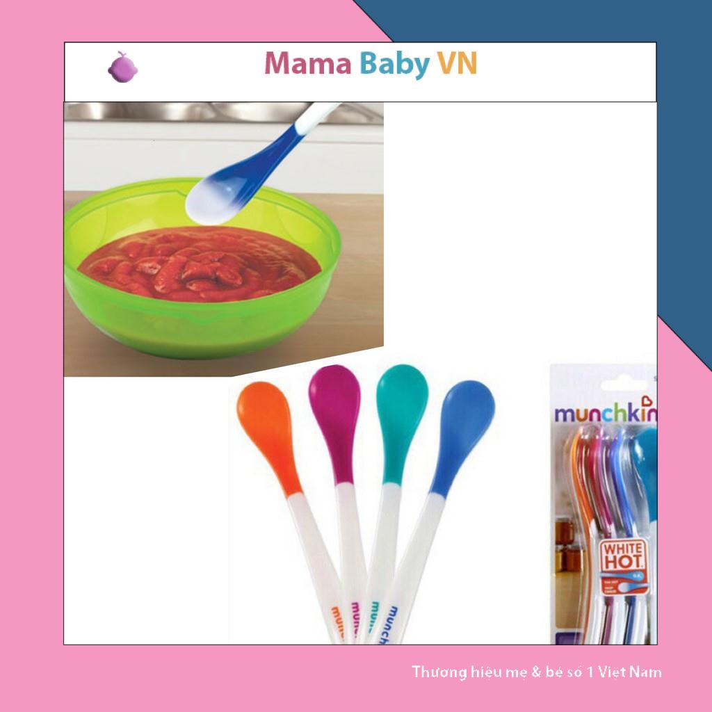 Thìa ăn dặm báo nóng Munchkin Mỹ cho bé ăn dặm