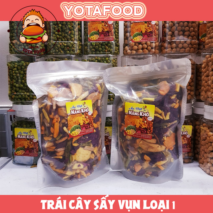 1 Kí Trái cây sấy thập cẩm ( hàng vụn loại 1  đủ vị ) - Đồ ăn vặt Yotafood