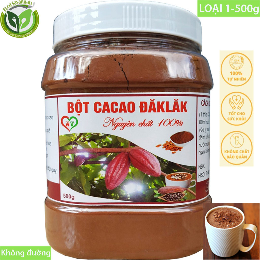 Bột ca cao nguyên chất 100% không đường hũ 500g loại 1 - giá cực rẻ, bột ca cao daklak, thơm ngon, bổ dưỡng, tác dụng của bột ca cao, bột ca cao giảm cân, cách uống cacao giảm cân đúng cách an toàn và hiệu quả