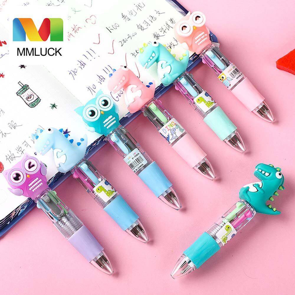 MMLUCK bút bi cute hàn quốc Đồ Dùng Học Tập Văn Phòng Có Keo Mềm Tiện Dụng Hình Động Vật Dụng Cụ Viết Văn Phòng Phẩm Cho Học Sinh Bút Nhiều Màu Bút Bi Cơ Bút Bi Gel Bút Bi