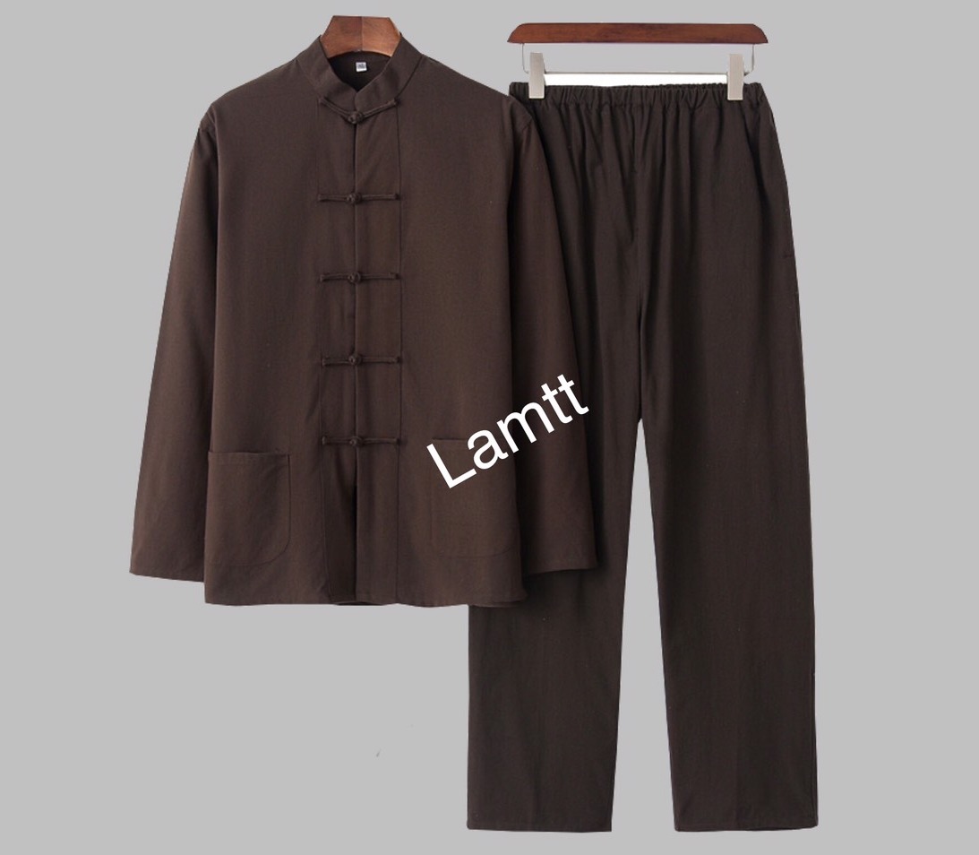 BỘ ĐỒ NÂU CỔ TÀU NAM TRUNG NIÊN HÀNG VIỆT NAM CHẤT MỊN ĐẸP