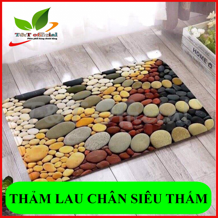 Thảm lót sàn chùi chân phòng bếp, phòng khách 3D chống trượt Thảm Lót Nhà Bếp, Thảm Trải Sàn Cao Cấp. Thảm Lau Chân 3D Đẹp Siêu Thấm Sang Trọng