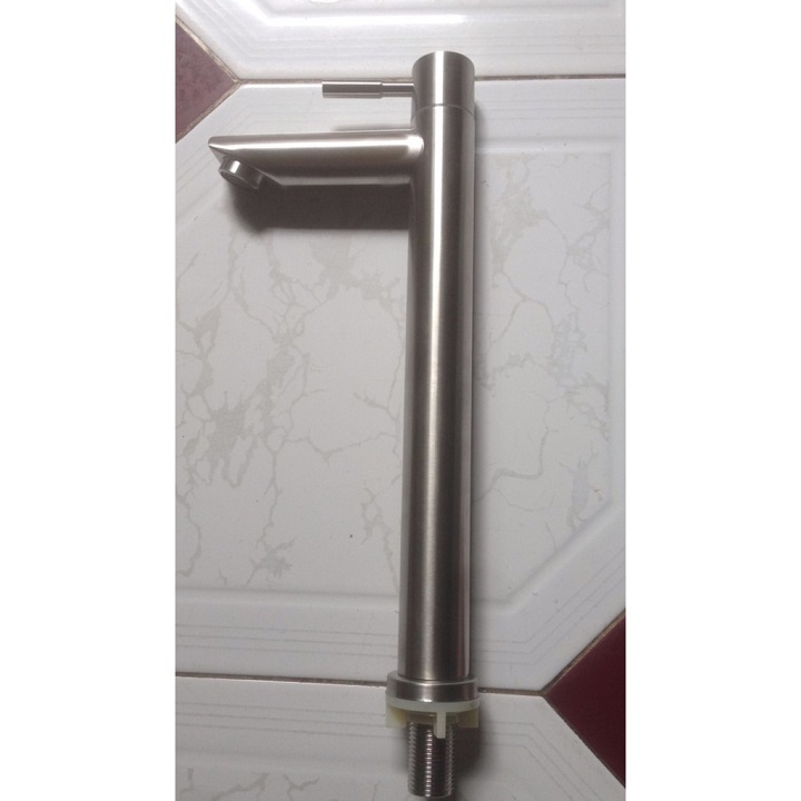[HCM]VÒI LAVABO, VÒI RỮA TAY, VÒI RỮA MẶT, VÒI XÃ, VÒI CAO, VÒI NƯỚC 1 đường lạnh cao 30cm inox 304