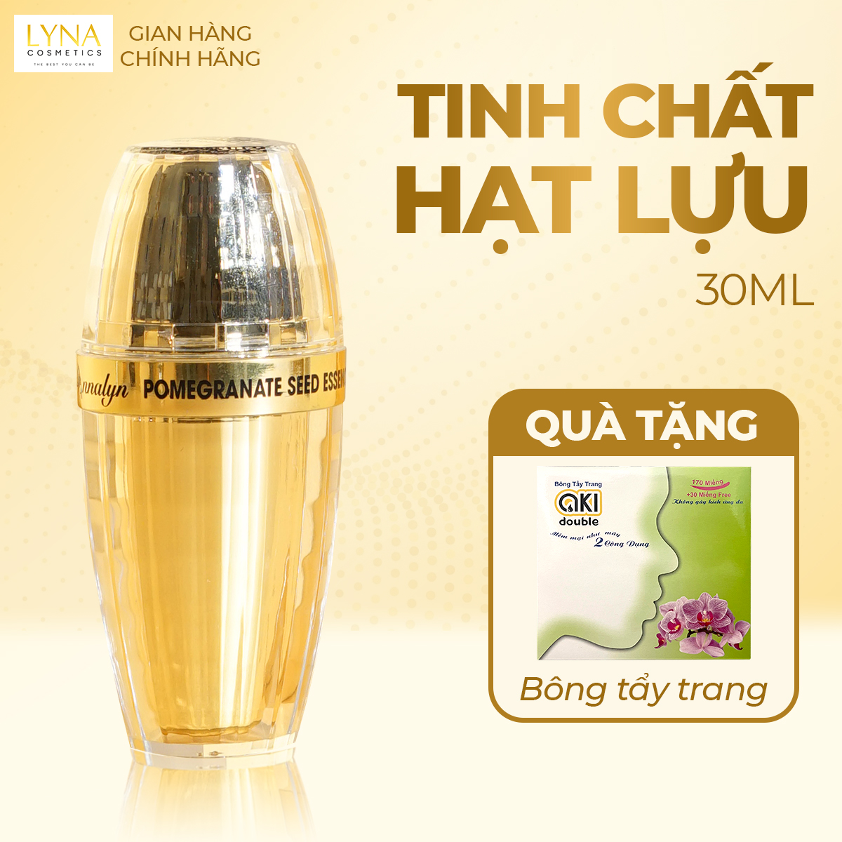 Tinh chất hạt lựu annalyn 30ml - cấp ẩm, căng bóng da, phục hồi da hư tổn – pomegranate seed esence