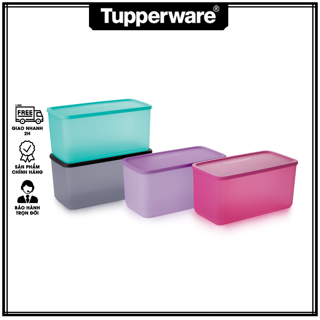 Bộ hộp bảo quản thực phẩm Funtastic 3.1L - Tupperware