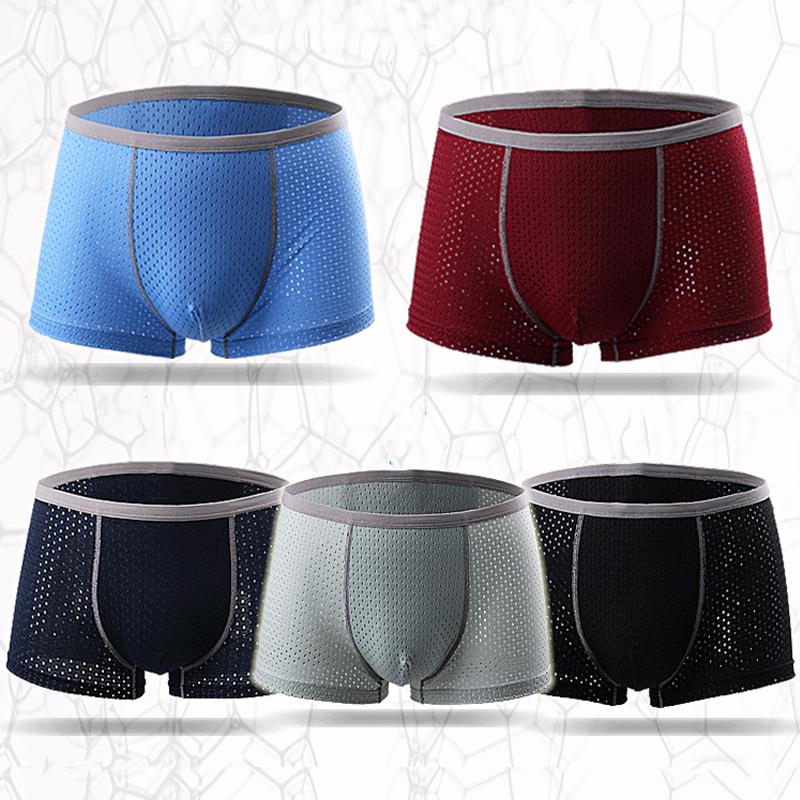 Combo 5 quần lót lưới boxer nam - sịp lưới nam cao cấp