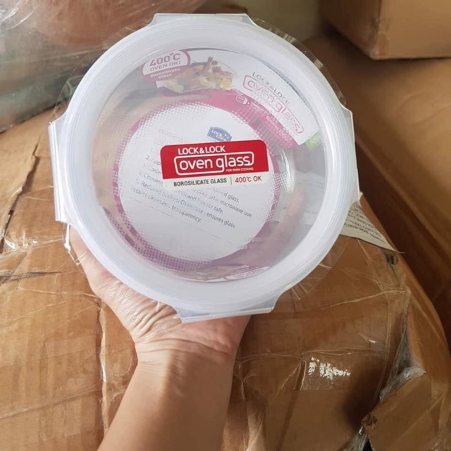 [HCM]Hộp thuỷ tinh tròn Lock&Lock 600ml LLG827PG