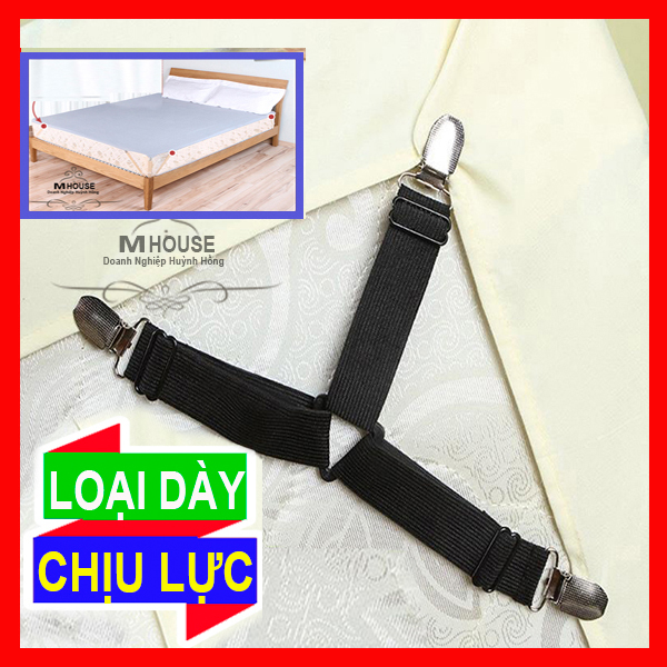 Combo 4 Kẹp Chống Xê Dịch Drap Trải Giường Dây Chằng Góc Nệm Phụ Kiện Giường Ngủ Bộ Chăn Gói Drap Giường