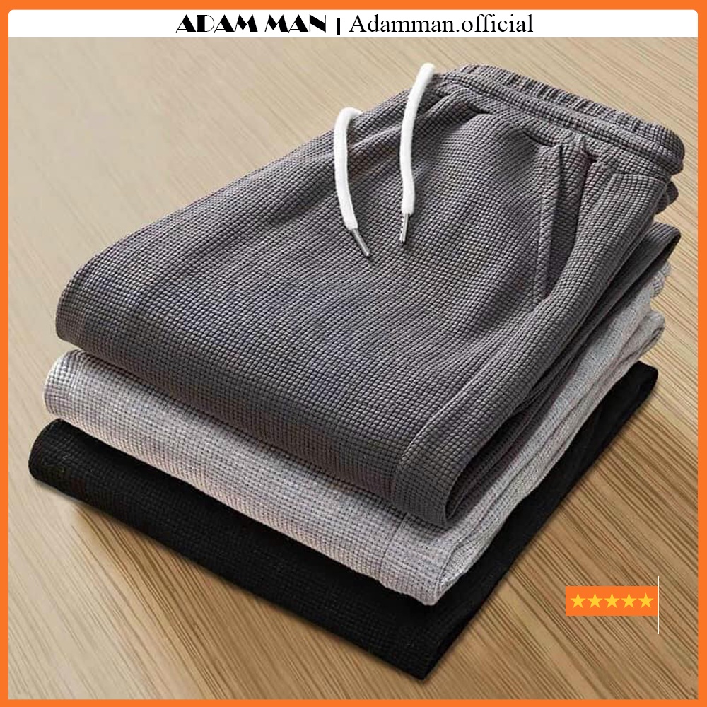 Quần Jogger nam nữ thể thao chất xốp, Jogger unisex dài phong cách trẻ trung - AdamMan