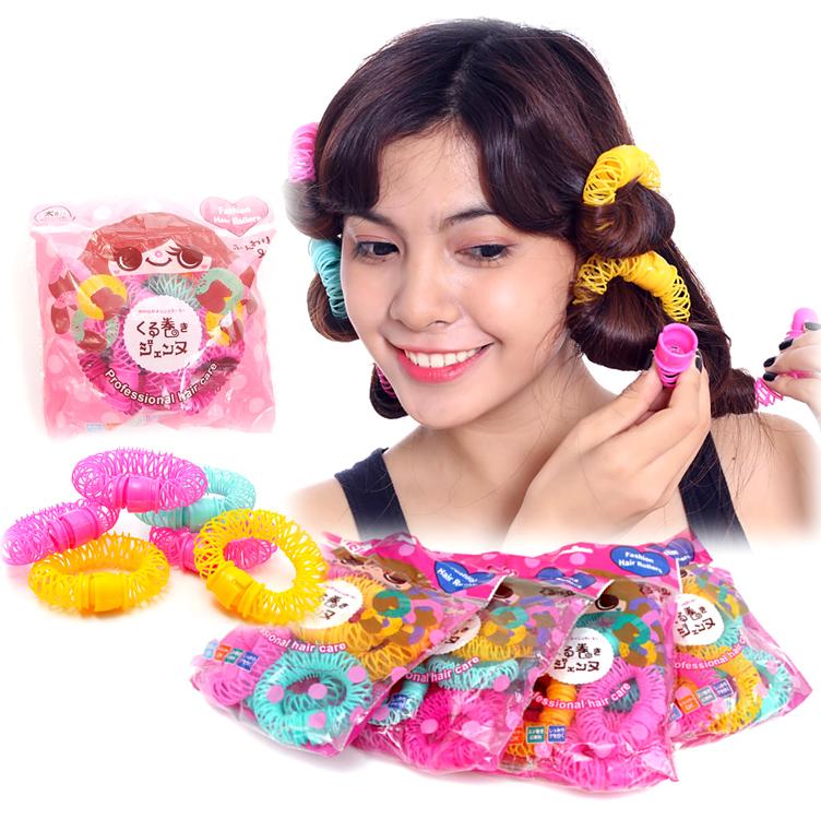 [HCM]Trọn bộ 06 dụng cụ uốn tóc lò xo không nhiệt tiện dụng