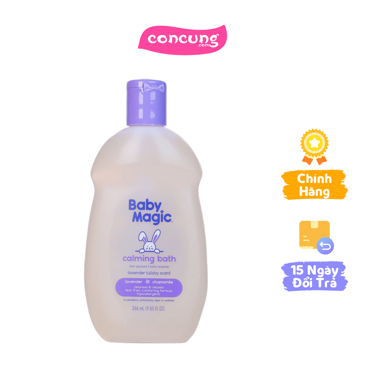 Tắm gội Baby Magic Lavender 266ml new