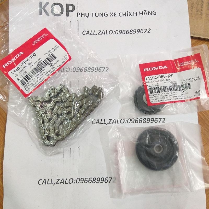 Dàn cam xe máy Honda việt nam ( giá trọn bộ 3 món) - chính hãng honda (-10 )