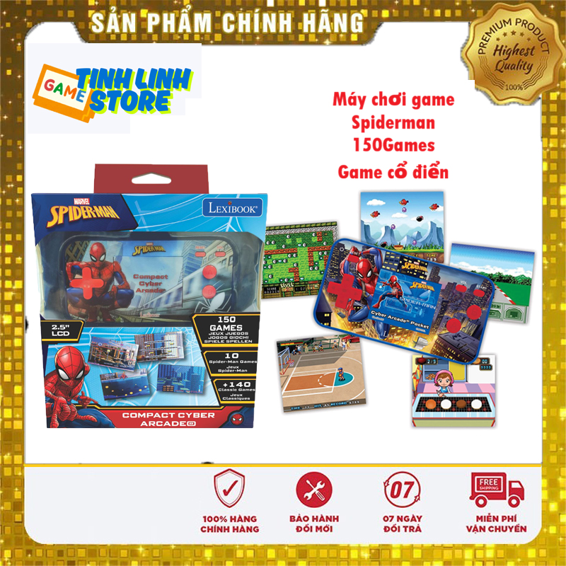 Máy Chơi Game LCD Cầm Tay Spider-Man 150 Games in 1 Cho Bé