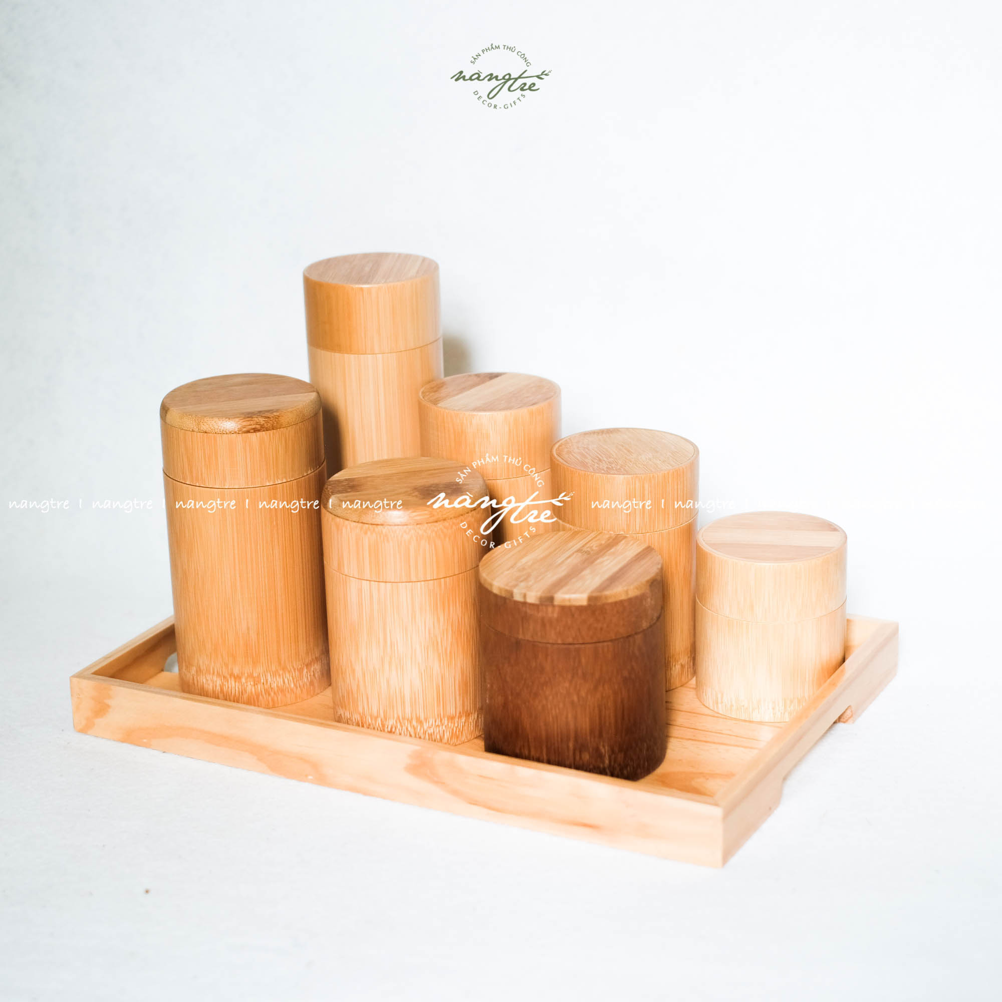 Hộp đựng bằng tre _ Hộp đựng trà bằng tre